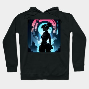 Atompunk anime girl Hoodie